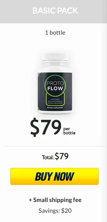 ProtoFlow 1 bottle price